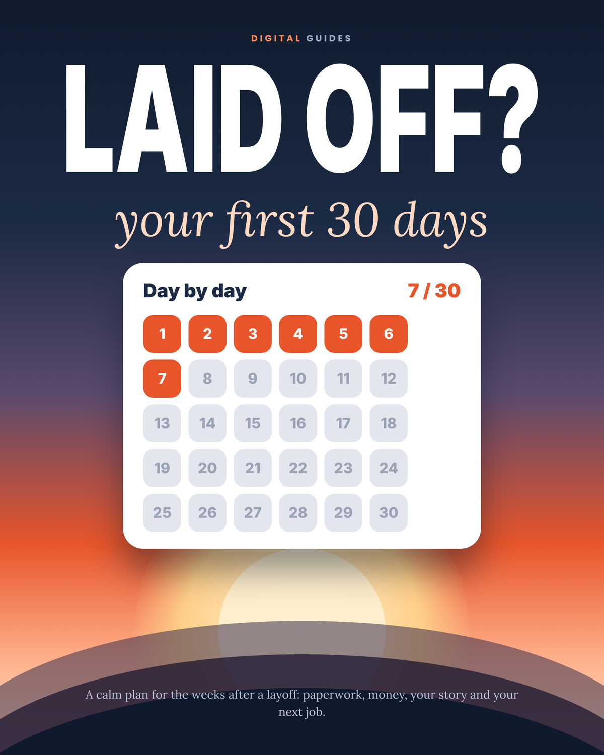 Laid Off first 30 Days